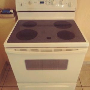 Glass top full size stove..